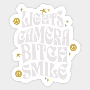 Lights, Camera, Smile! Sticker